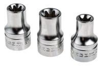 rsxj6 Facom 6-Piece Metric 1/2", 1/4" Standard Socket Set, Torx