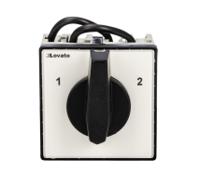 gx4052u Lovato, 2P 3 Position 60° Changeover Cam Switch, 40A, Short Black Handle Actuator