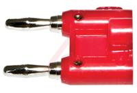bu-p1330-2 Mueller Electric Red Male Banana Plug, 4 mm Connector, 15A, 5000V, Nickel Plating