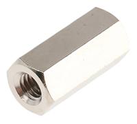 301415040050 Essentra Standoff, M4 x M4 Thread, 15mm Body, Brass, Female/Female