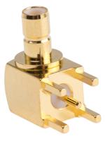 smb1252b1-3gt30g-50 Amphenol RF, Jack Through Hole SMB Connector, 50Ω, Solder Termination, Right Angle Body