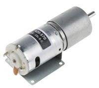 420-570 RS PRO Brushed Geared DC Geared Motor, 19.35 W, 6 → 15 V dc, 59 Ncm, 4 rpm, 6mm Shaft Diameter