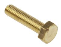 483-2384 RS PRO Plain Brass, Hex Bolt, M6 x 25mm