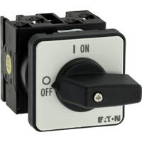 024639-t0-2-1e Eaton, 3PST 2 Position 90° On-Off Cam Switch, 690V ac, 20A, Knob Actuator