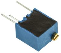 t63yb103kt20 10kΩ, Through Hole Trimmer Potentiometer 0.25W Top Adjust Vishay, T63