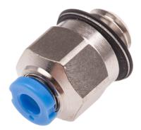 qsm-m5-2 Festo QS Series Straight Threaded Adaptor, M5 Male to Push In 2 mm, Threaded-to-Tube Connection Style, 133028