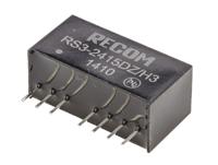 rs3-2415dzh3 Recom RS3 DC-DC Converter, ±15V dc/ ±100mA Output, 9 → 27 V dc Input, 3W, Through Hole, +71°C Max Temp -40°C Min
