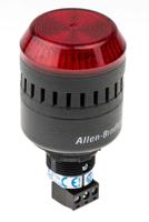 855pc-b24me422 Allen Bradley 855PC Series Red Sounder Beacon, 24 V ac/dc, IP65, Panel Mount, 98dB at 1 Metre