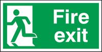 763-1819 PVC FIRE EXIT, Fire Exit, English, Exit Sign