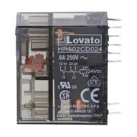 hr502cd024 Lovato PCB Mount Non-Latching Relay, 24V dc Coil, 8A Switching Current, DPDT