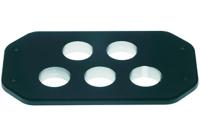 19400489812 HARTING Han HPR Heavy Duty Power Connector Housing, 5 Contacts, M32 Thread, Straight Han HPR Range