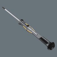 05030108001 Wera Slotted Precision Screwdriver, 2.5 x 0.35 mm Tip, 40 mm Blade, 137 mm Overall