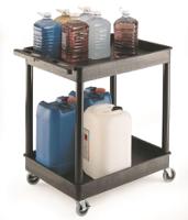 252-0629 RS PRO 2 Shelf PE Trolley Trolley, 920 x 640 x 960mm, 175kg Load