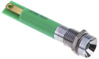 210-967 RS PRO Green Panel Mount Indicator, 24V dc, 8mm Mounting Hole Size, Solder Tab Termination, IP40
