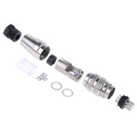 c09131h0081002 Amphenol Industrial, C 091 D 8 Pole M16 Din Plug, 5A, 100 V ac/dc IP67, Screw On, Male, Cable Mount