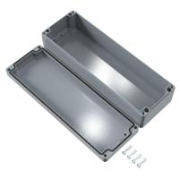01123608 Rose Aluminium Standard Series Grey Die Cast Aluminium Enclosure, IP66, IK09, Grey Lid, 360 x 120 x 80mm
