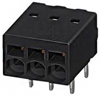 1770898 Phoenix Contact PTSM 0.5/ 3-2.5-H THR R32 Series PCB Terminal Block, 3-Contact, 2.5mm Pitch, Through Hole Mount, 1-Row,