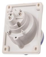 4133263 Scame IP44 Blue Panel Mount 2P + E Heavy Duty Power Connector Socket, Rated At 32A, 230 V