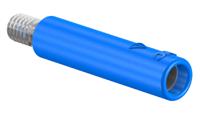 231033-23 Staubli Blue Female Banana Socket, 4 mm Connector, Screw Termination, 32A, 600V, Nickel Plating
