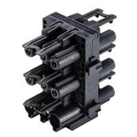 9203009531 Wieland Gesis CLASSIC Series HH-Distributor, 3-Pole, 6-Way, Push-In, 20A, IP40