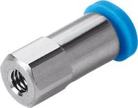 qsmf-m5-3 Festo Straight Threaded Adaptor, M5 Male to Push In 3 mm, Threaded-to-Tube Connection Style, 153309