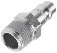 103205154 CEJN Steel Male Pneumatic Quick Connect Coupling, R 3/8 Male Threaded
