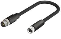 283-4947 RS PRO Female 8 way Straight M12 to Male 8 way Straight M12 Actuator/Sensor Cable, 3 m