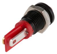 210-771 RS PRO Red Panel Mount Indicator, 2V dc, 8mm Mounting Hole Size, Solder Tab Termination