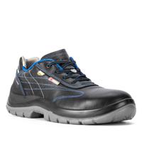 82296med-065 BRESCIA MEDIUM FIT BLACK/BLUE LEATHER SH