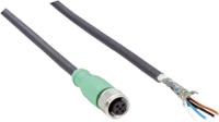 yf2a64-050xxxxleax-6036159 SICK Female 4 way Straight M12 to Male 4 way Straight M12 Connector Cable, 5 m