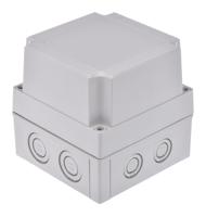 pcm-125125-g-enclosure Fibox Grey Polycarbonate Enclosure, IP66, IP67, Grey Lid, 130 x 130 x 125mm