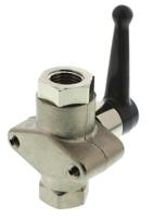 6402-07-13 Legris Brass 2 Way, Ball Valve, Threaded, BSPP 1/4in