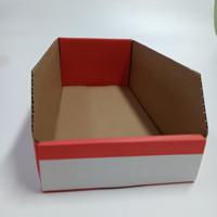 228-1188 RS PRO Cardboard Storage Bin, 300mm x 150mm x 100mm, Red