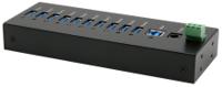 ex-11230hms Exsys 10 Port USB 3.2 USB A, USB B  Hub, Terminal Connector Powered, 160 x 60 x 24mm