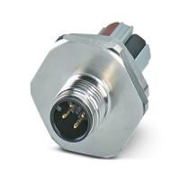 1139802 Phoenix Contact Circular Connector, 4 Contacts, Front, M12 Connector, Plug, Male, IP67, SACC Series