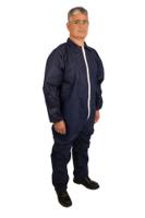40205bm04 Medicom Navy Blue Disposable Coverall, XL