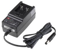 ge24i15-p1j MEAN WELL 24W Plug-In AC/DC Adapter 15V dc Output, 1.6A Output