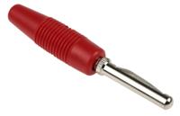930047101 Hirschmann Test & Measurement Red Male Banana Plug - Solder, 30 V ac, 60 V dc