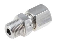 123-5558 RS PRO 1/8 NPT Compression Fitting for Use with Thermocouple or PRT Probe, 4mm Probe, RoHS Compliant Standard