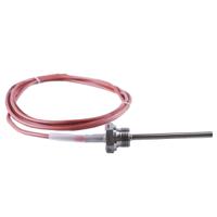 90205010-380-1001-1-6-100-104-11-2500-316 Jumo RTD Temperature Probe, 6mm Dia, 100mm Long, 3 Wire, G 1/2, Class B +200°C Max