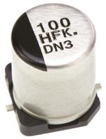 eeefk1h101gp Panasonic 100μF Aluminium Electrolytic Aluminium Electrolytic Capacitor 50V dc, Surface Mount - EEEFK1H101GP