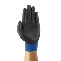 11618070 Ansell Hyflex Blue Nylon Nylon Work Gloves, Size 7, Polyurethane Coating