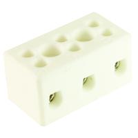 chtb43n CAMDENBOSS CHTB Series Terminal Block, 3-Way, 32A, 4 mm2 Wire, Screw Termination