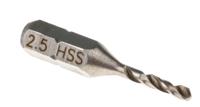 828-195 RS PRO HSS Twist Drill Bit, 2.5mm Diameter, mm Overall