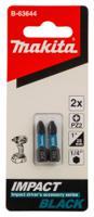 b-63644 Makita Hexagon Screwdriver Bit, PZ2 Tip, 25 mm Overall