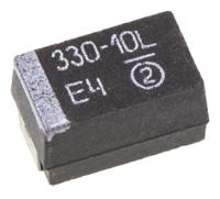 593d337x9010e2te3 Vishay 330μF MnO2 Tantalum Capacitor 10V dc, 593D Series