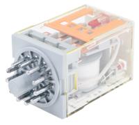 121-7837 RS PRO Plug In Power Relay, 110V ac Coil, 10A Switching Current, 3PDT