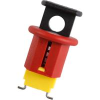149434 Brady Black, Red, Yellow 1-Lock Glass-Reinforced Nylon Miniature Circuit Breaker Switch Lockouts, 7.14mm Shackle