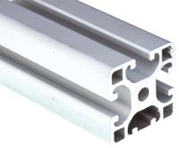 761-3344 RS PRO Silver Aluminium Profile Strut, 40 x 40 mm, 8mm Groove, 2000mm Length