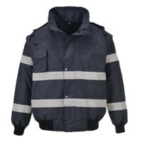 s435nar4xl Portwest S435 Navy, Water Resistant Bomber Jacket, 4XL